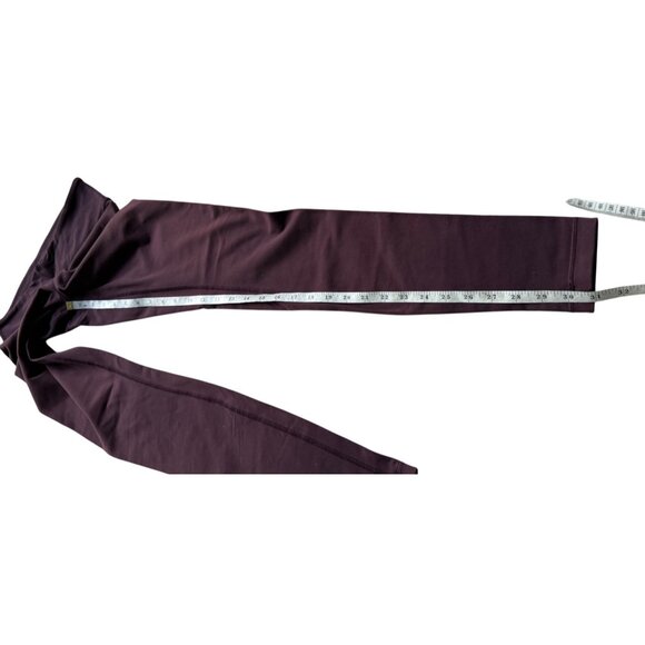 Lululemon Womens Dark Maroon Full-Length Leggings Size 4 - Picture 10 of 13